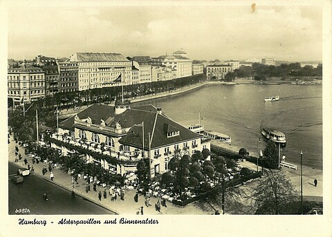 Historisches Bild vom Alsterpavillon