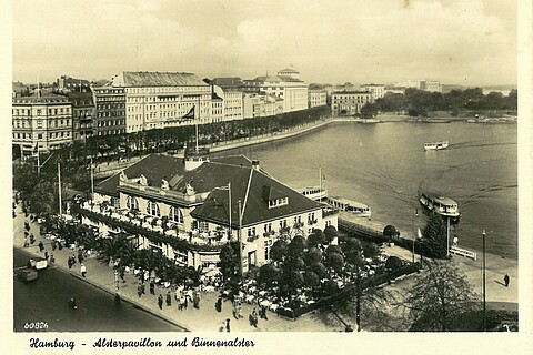 Historisches Bild vom Alsterpavillon