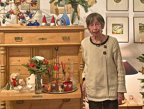Heidburg Behling in her flat